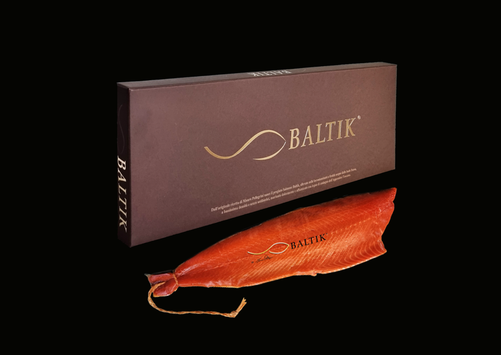 Salmone Affumicato per impiccagione 1,6 kg con Astuccio Confezione Regalo